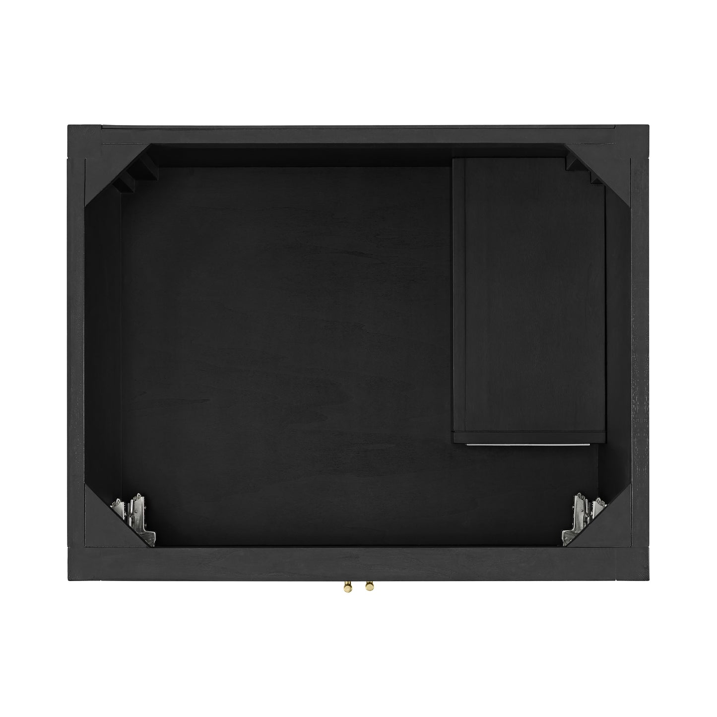Renovate for Less Atlanta Myrrin 30" Single Vanity, Carbon Oak w/ 3 CM Ethereal Noctis Silestone Top
