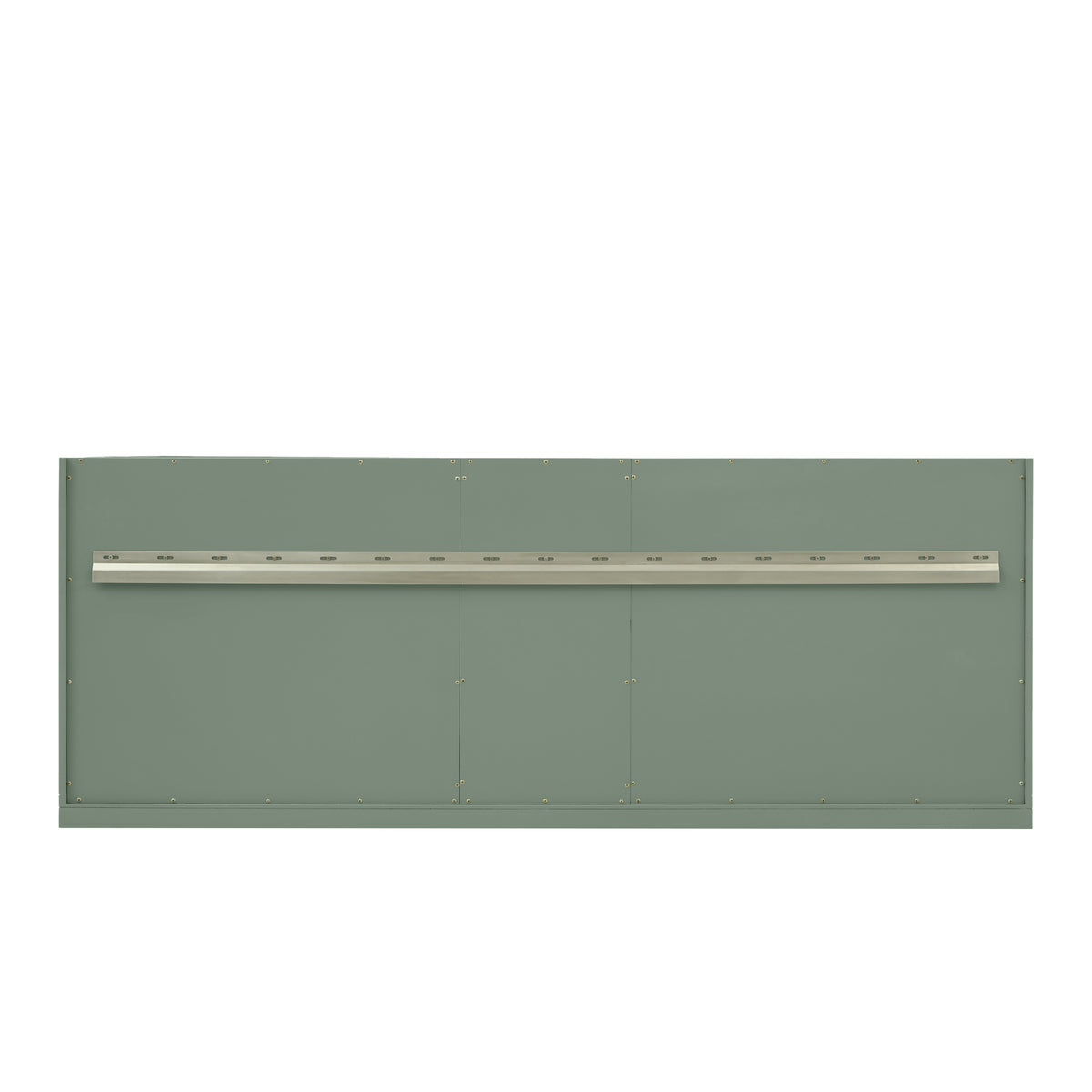 Chicago 72" Double Vanity, Smokey Celadon, w/ 3 CM Victorian Silver Silestone® Top