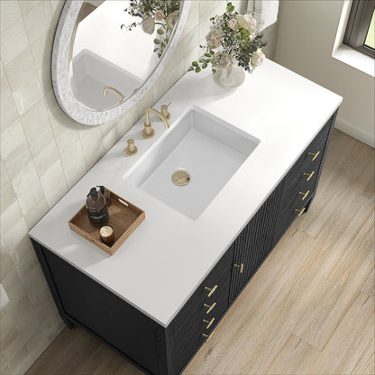 Renovate for Less Atlanta Myrrin 48" Single Vanity, Carbon Oak