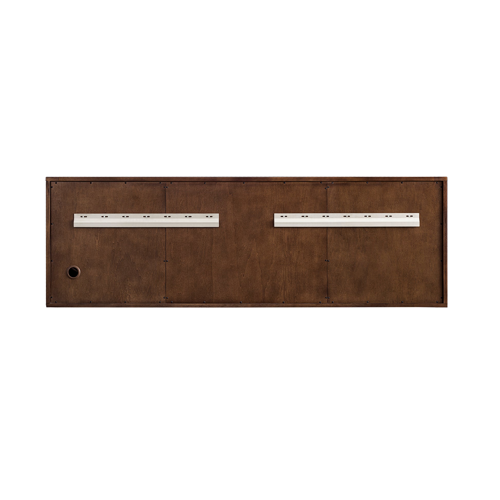 Renovate for Less Atlanta Amberly 72" Double Vanity, Mid-Century Walnut, w/ 3 CM Tajnar Eclos Top