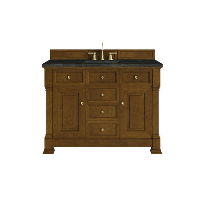 Renovate for Less Atlanta Brookfield 48" Single Vanity, Honey Oak, w/ 3 CM Phantome Eclos Top