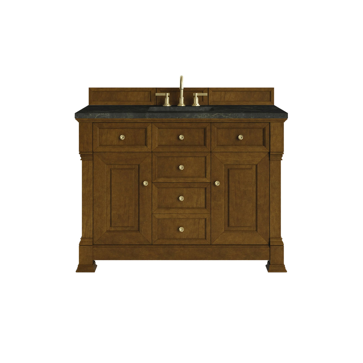 Brookfield 48" Single Vanity, Honey Oak, w/ 3 CM Phantome Eclos Top