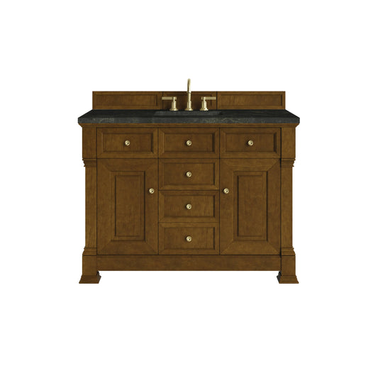 Brookfield 48" Single Vanity, Honey Oak, w/ 3 CM Phantome Eclos Top