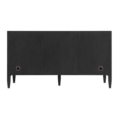 Myrrin 60" Double Vanity, Carbon Oak, w/ 3 CM Siberian Silestone Top w/FreePower Wireless Charger