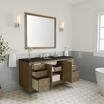 Renovate for Less Atlanta Chicago 60" Single Vanity, Walnut Whisper, w/ 3 CM Phantome Eclos Top