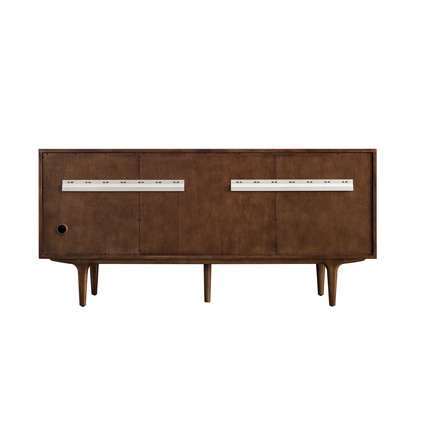 Renovate for Less Atlanta Amberly 72" Double Vanity, Mid-Century Walnut w/ 3 CM Eternal Jasmine Pearl Top w/FreePower Wireless Charger