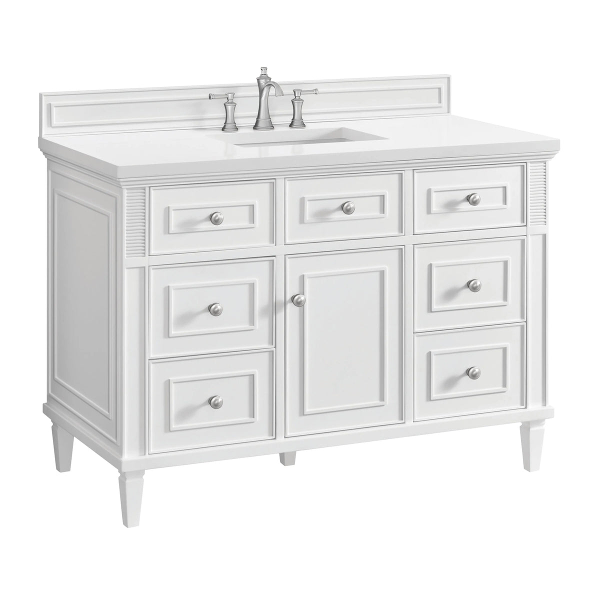 Lorelai 48" Single Vanity, Bright White
