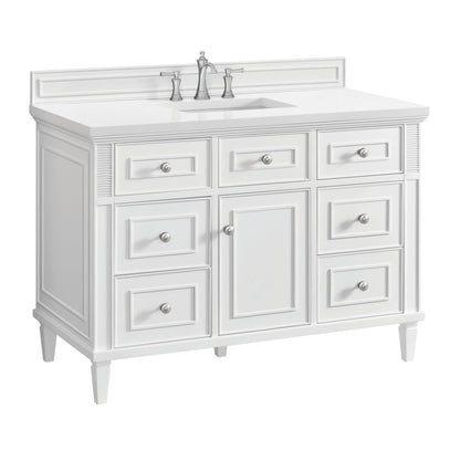 Lorelai 48" Single Vanity, Bright White