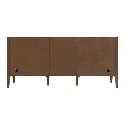 Myrrin 72" Double Vanity, Mid Century Walnut w/ 3 CM White Zeus Silestone Top