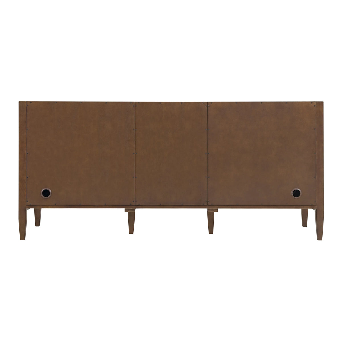 Myrrin 72" Vanity, Mid Century Walnut, w/ 3 CM Siberian Silestone Top w/FreePower Wireless Charger