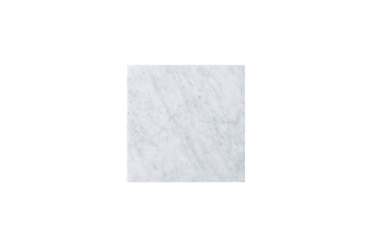 15" Linen Top, 3 CM Carrara White Marble, No Holes