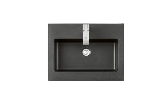 Renovate for Less Atlanta 23.6" Single Sink Top, Charcoal Black