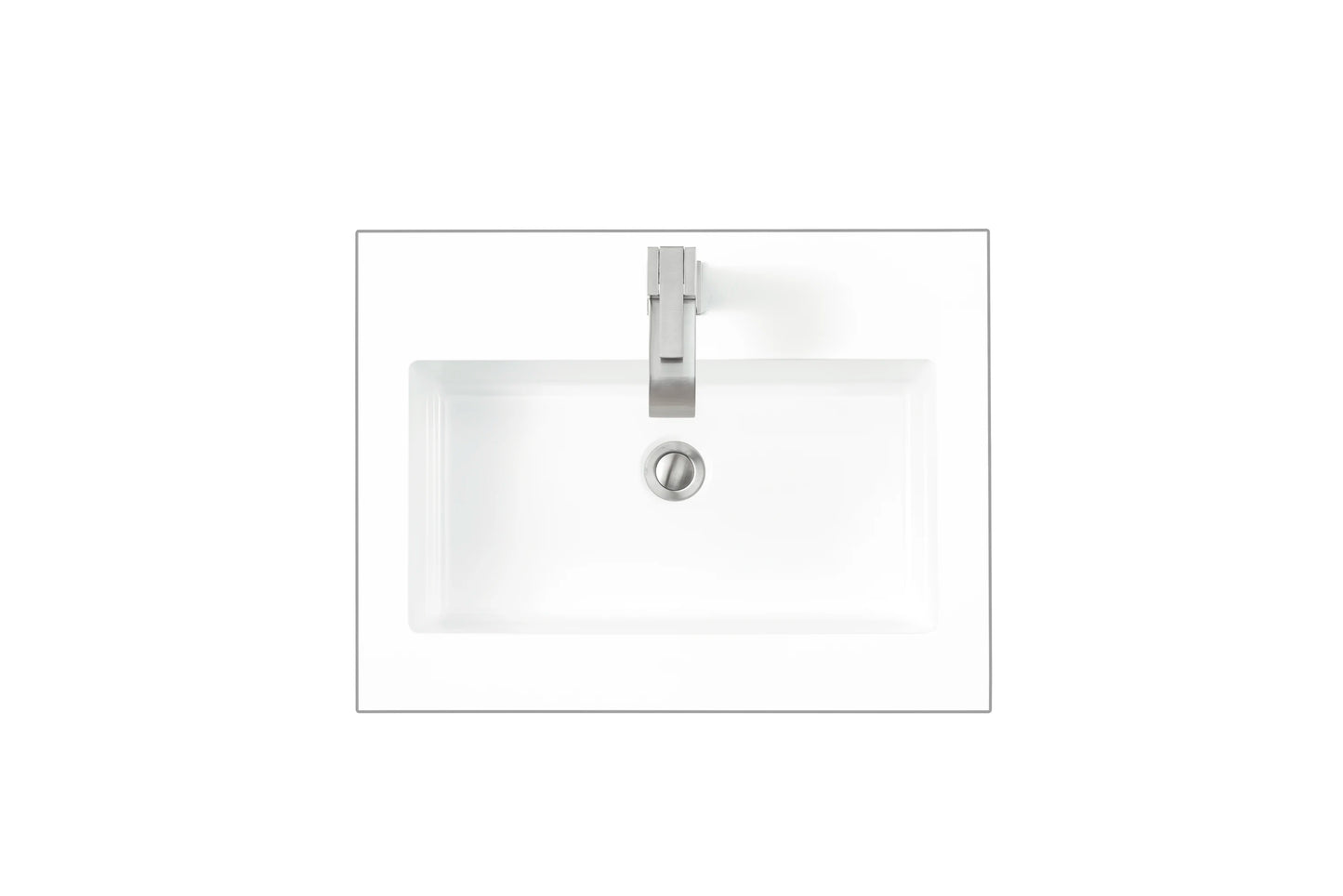 Renovate for Less Atlanta 23.6" Single Sink Top, Glossy White