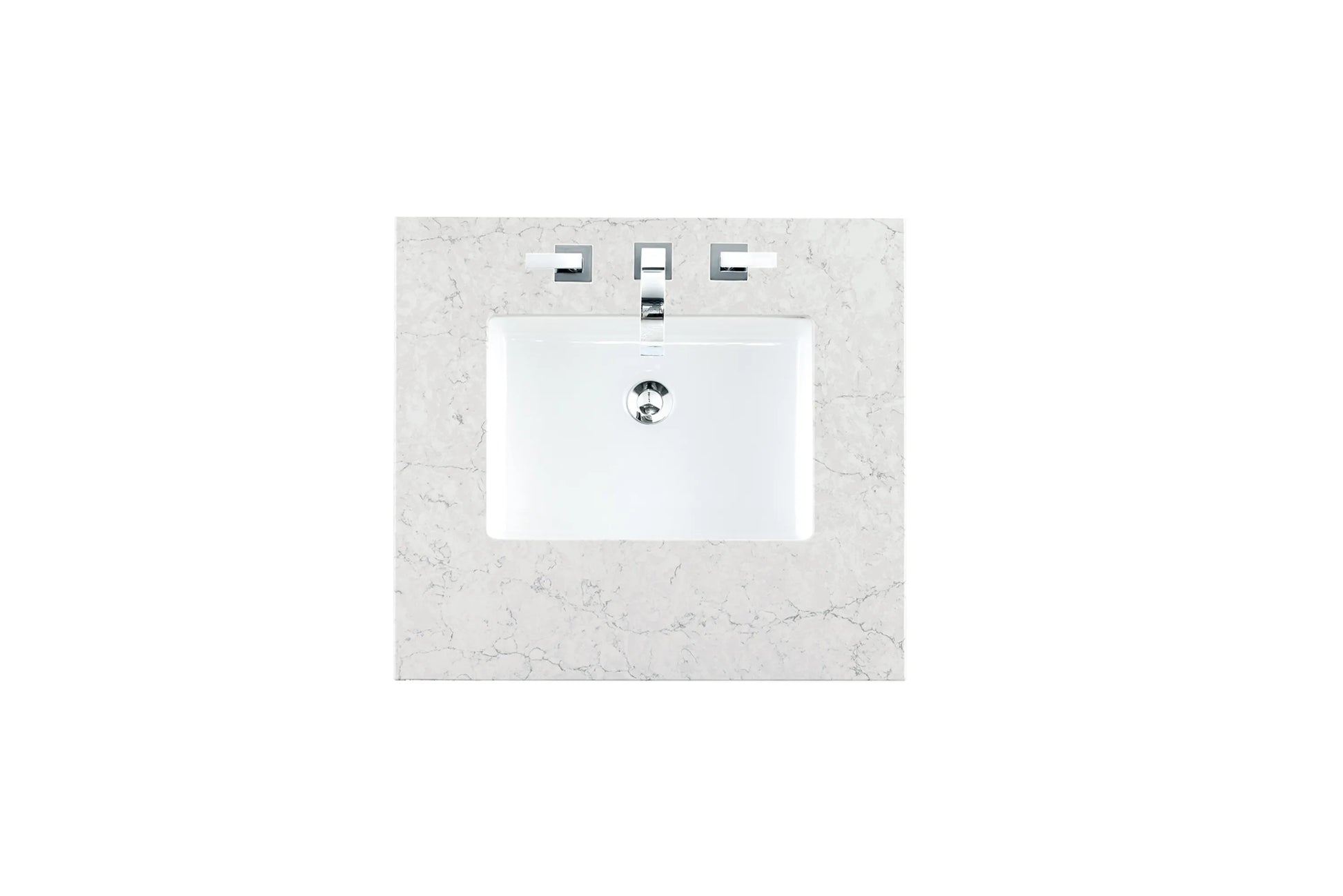 Renovate for Less Atlanta 26" Single Top, 3 CM Eternal Jasmine Pearl Silestone w/ Sink