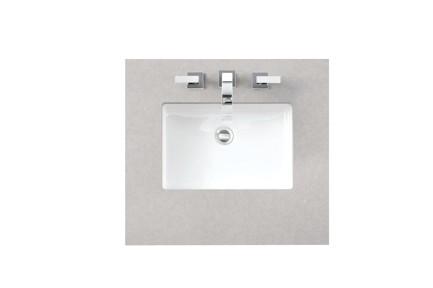Renovate for Less Atlanta 26" Single Top, 3 CM Eternal Serena Silestone w/ Sink
