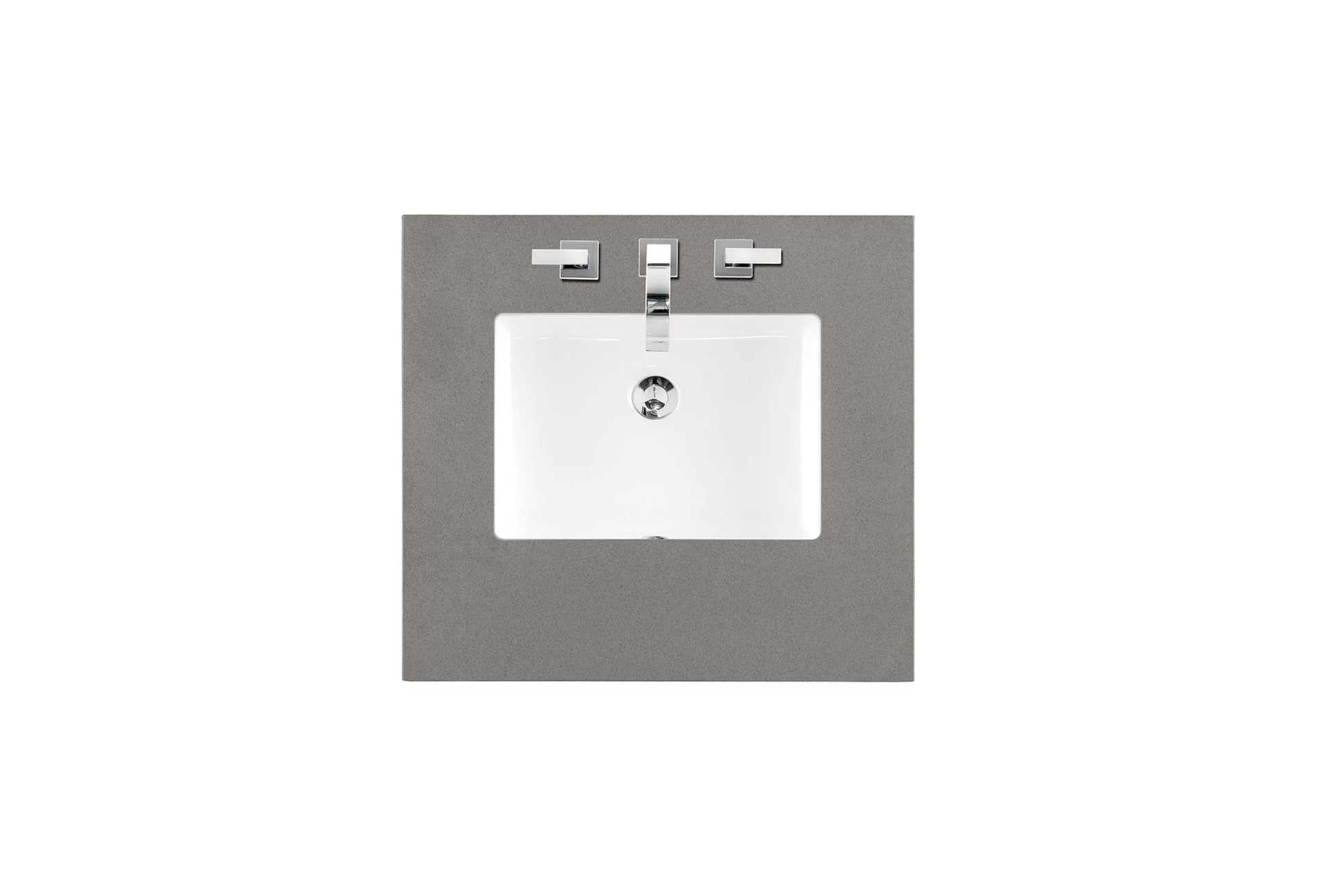 Renovate for Less Atlanta 26" Single Top, 3 CM Grey Expo Silestone w/ Sink
