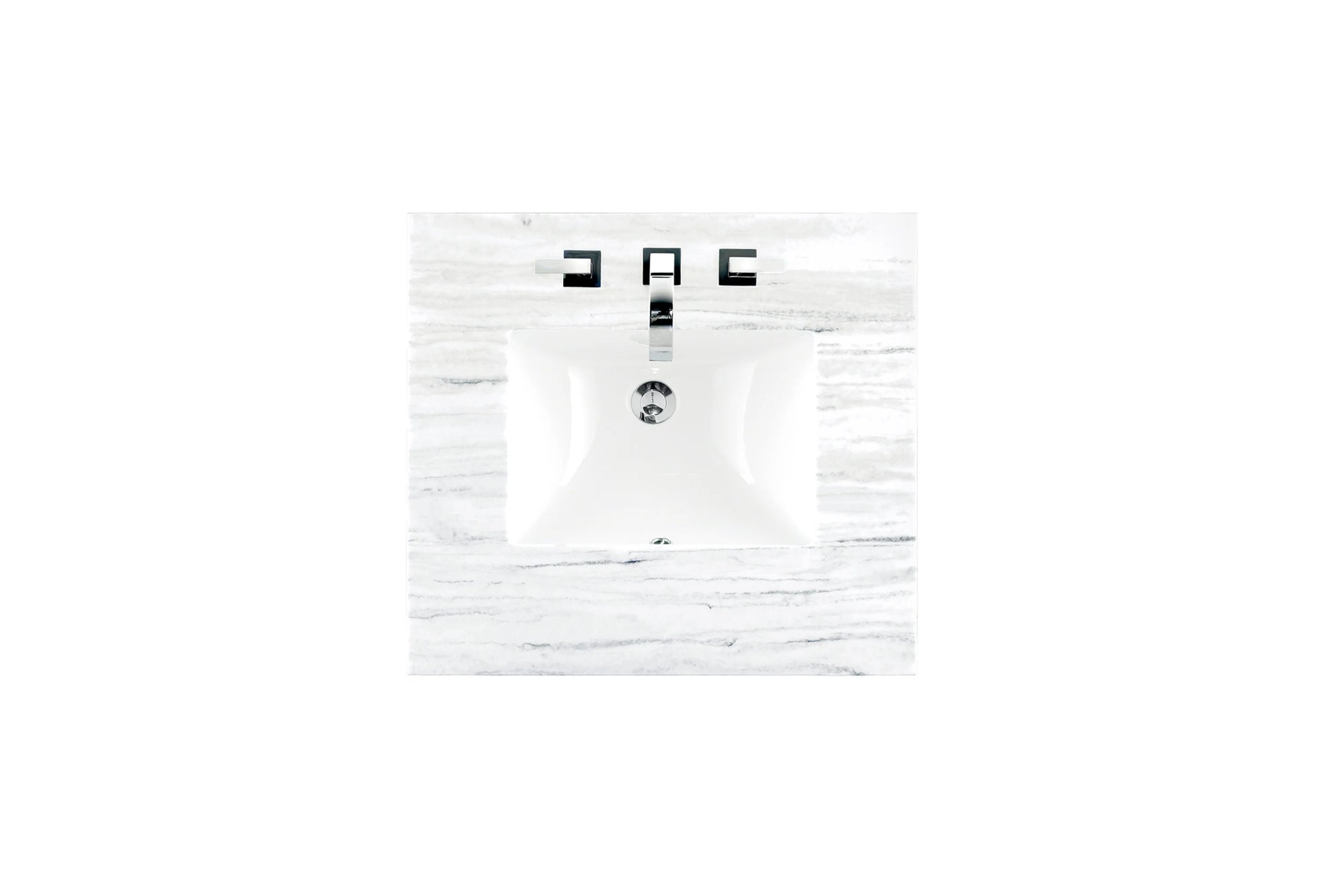 Renovate for Less Atlanta 26" Single Top, 3 CM Arctic Fall Solid Surface w/ Sink