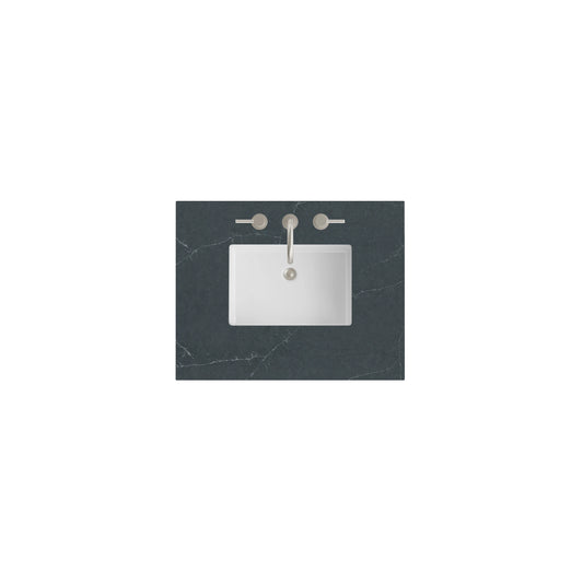 30" Single Top, 3 CM Charcoal Soapstone Silestone w/ Sink