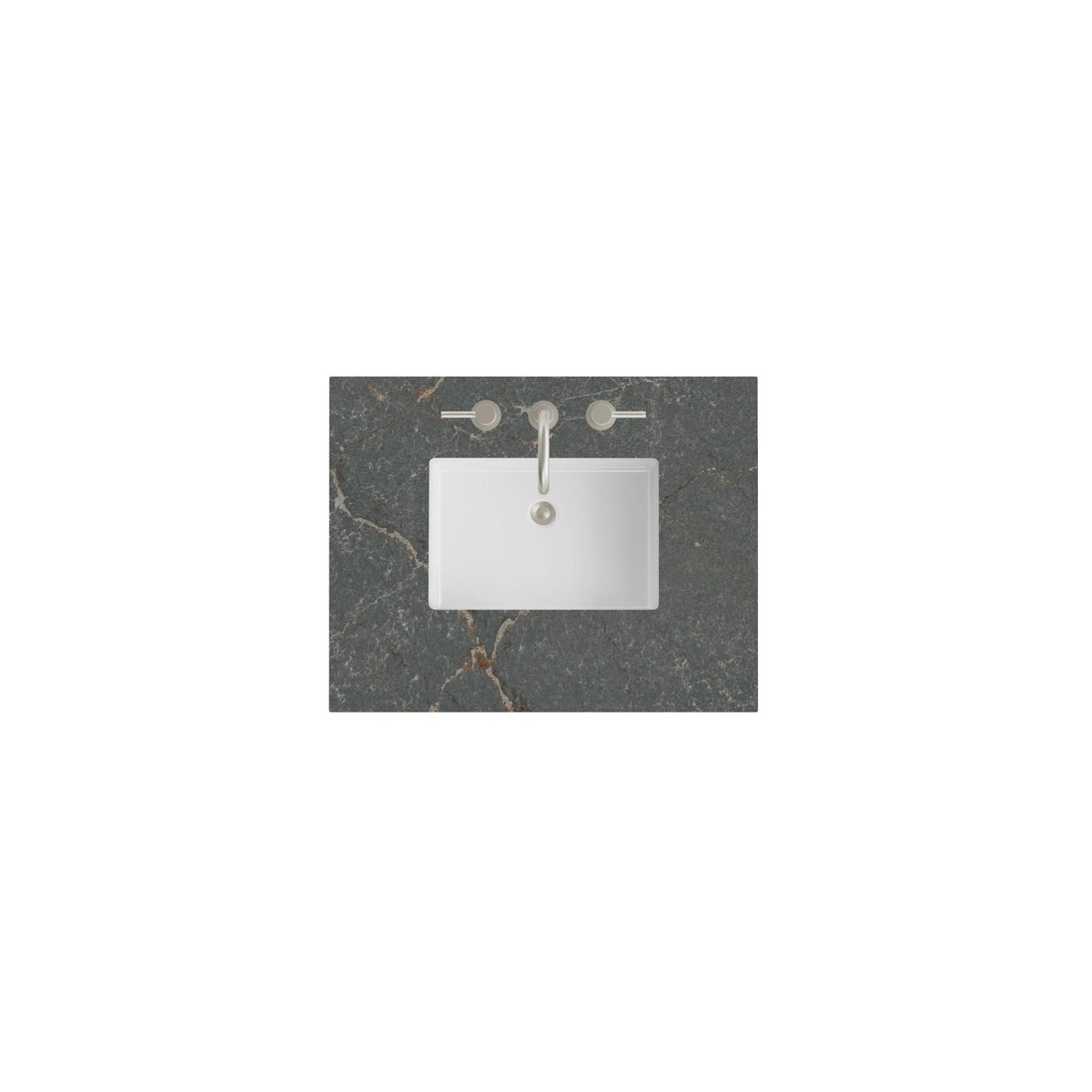 30" Single Top, 3 CM Parisien Bleu Silestone w/ Sink