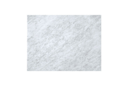 30" Linen Top, 3 CM Carrara White Marble, No Holes