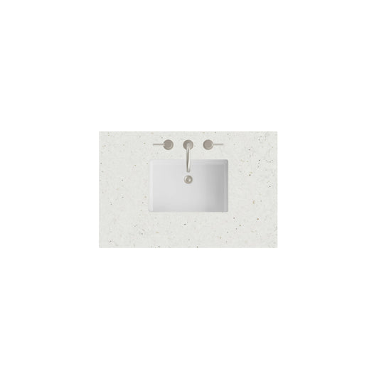36" Single Top, 3 CM Lime Delight Silestone w/ Sink