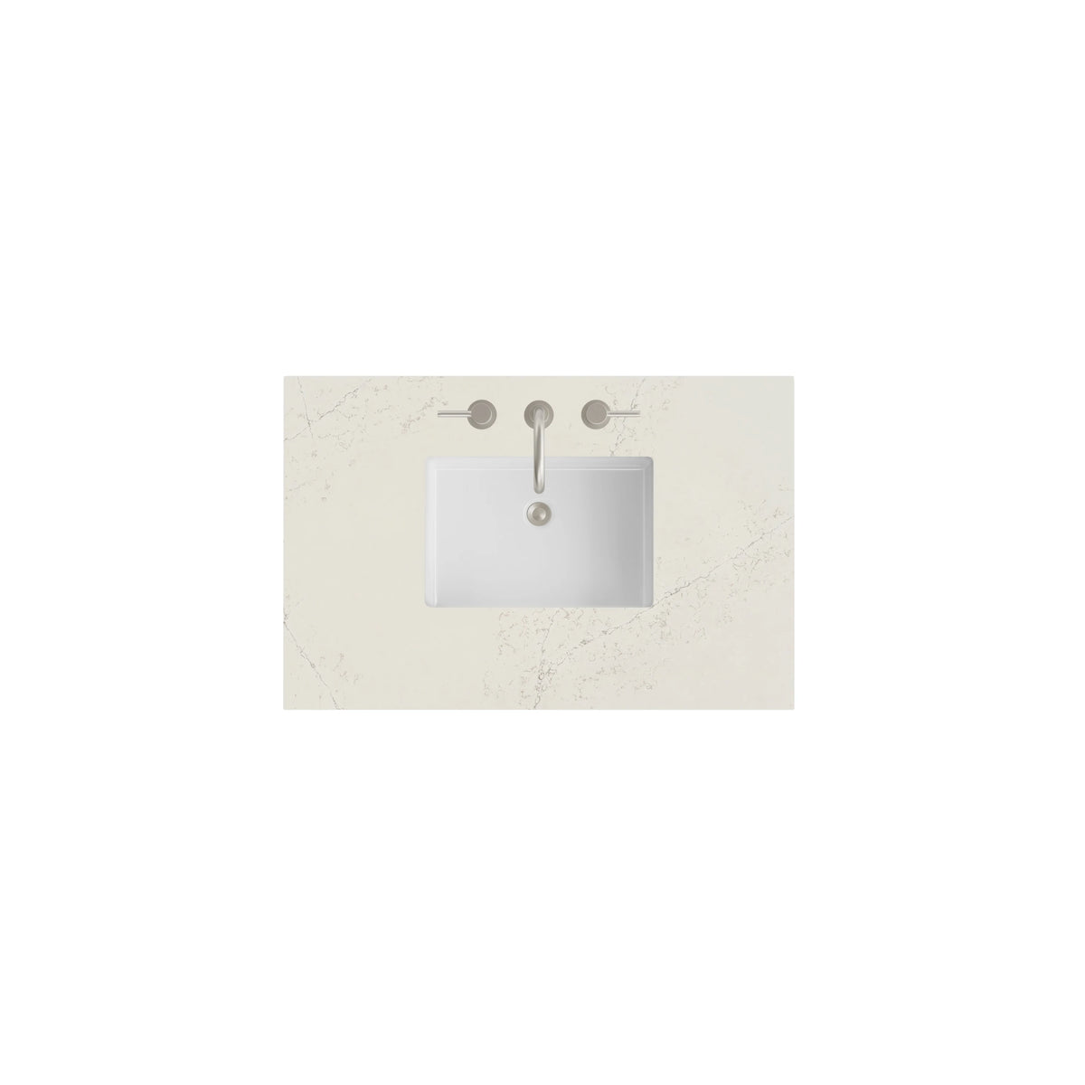 36" Single Top, 3CM Siberian Silestone w/ Sink