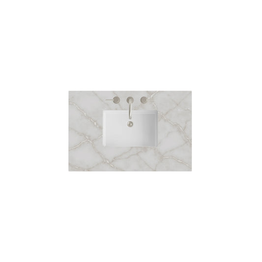36" Single Top, 3 CM Victorian Silver Silestone w/ Sink