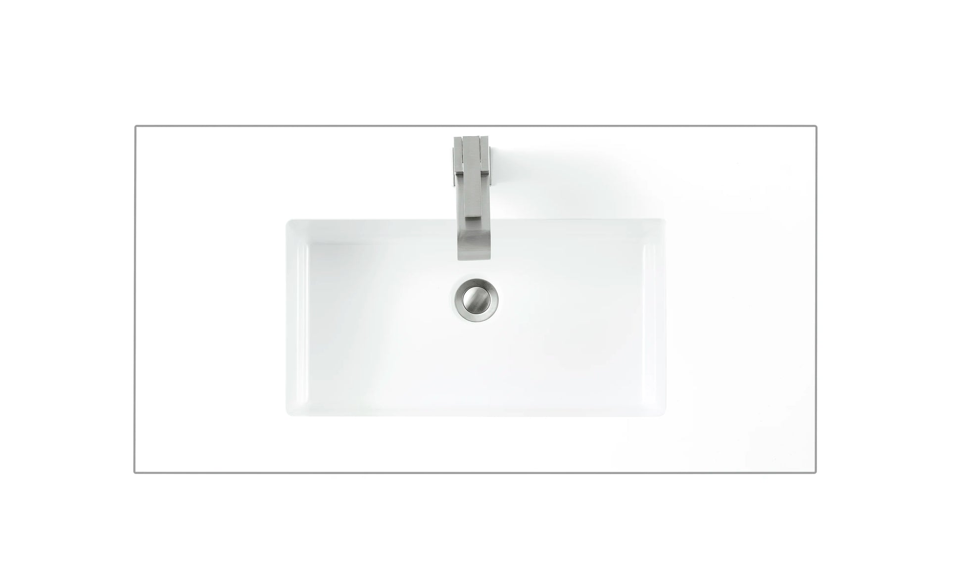 Renovate for Less Atlanta 35.4" Single Sink Top, Glossy White