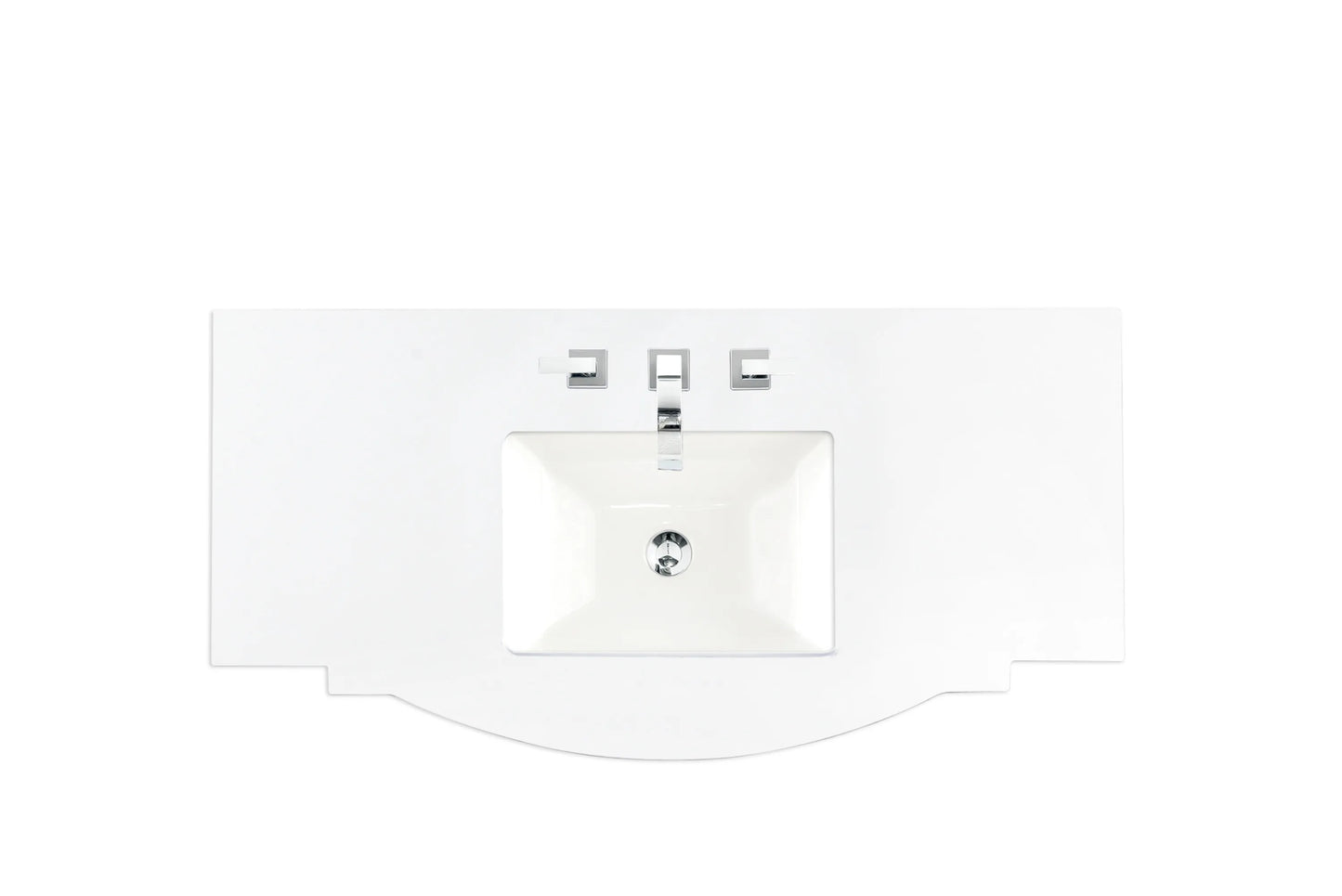 Renovate for Less Atlanta 46" Single Top, 3 CM Silestone White Zeus Silestone