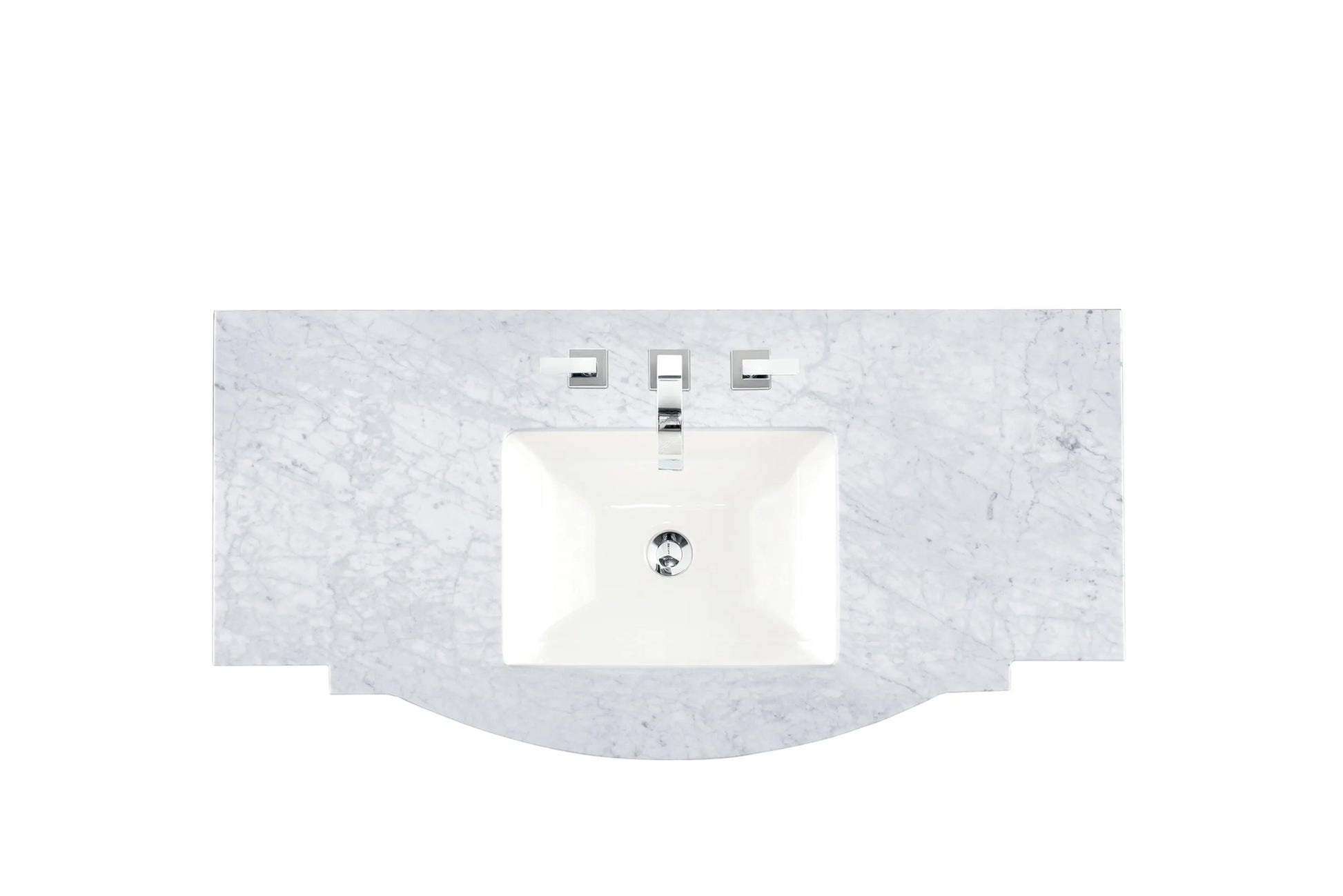 Renovate for Less Atlanta 46" Single 3 CM Top, Carrara White Marble w/ Sink