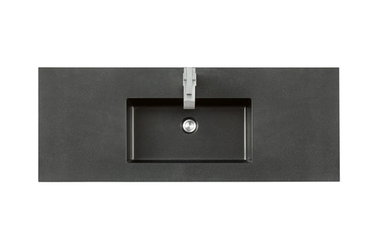 Renovate for Less Atlanta 47.3" Single Sink Top, Charcoal Black