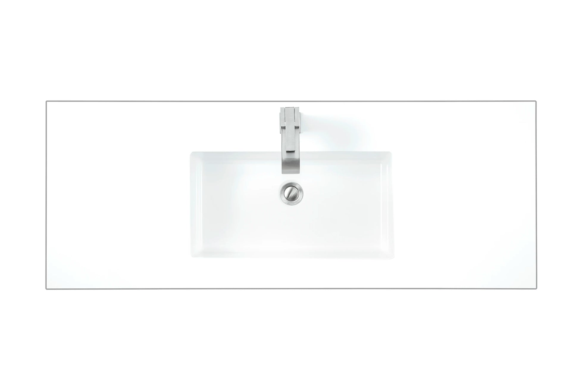 Renovate for Less Atlanta 47.3" Single Sink Top, Glossy White
