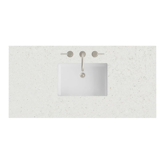 48" Single Top, 3 CM Lime Delight Silestone w/ Sink