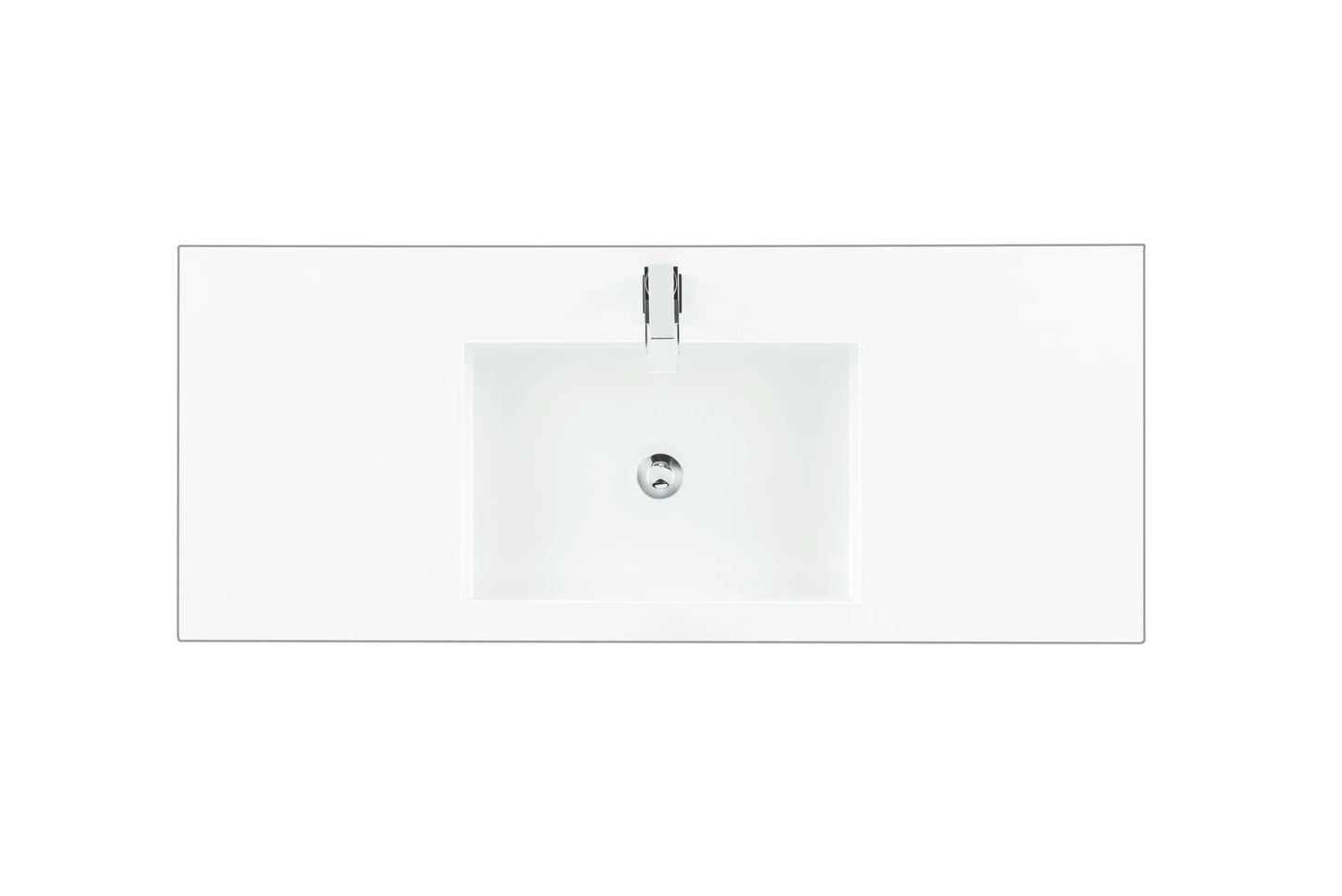 Renovate for Less Atlanta 48" Single Top, Composite Stone, Glossy White Finish