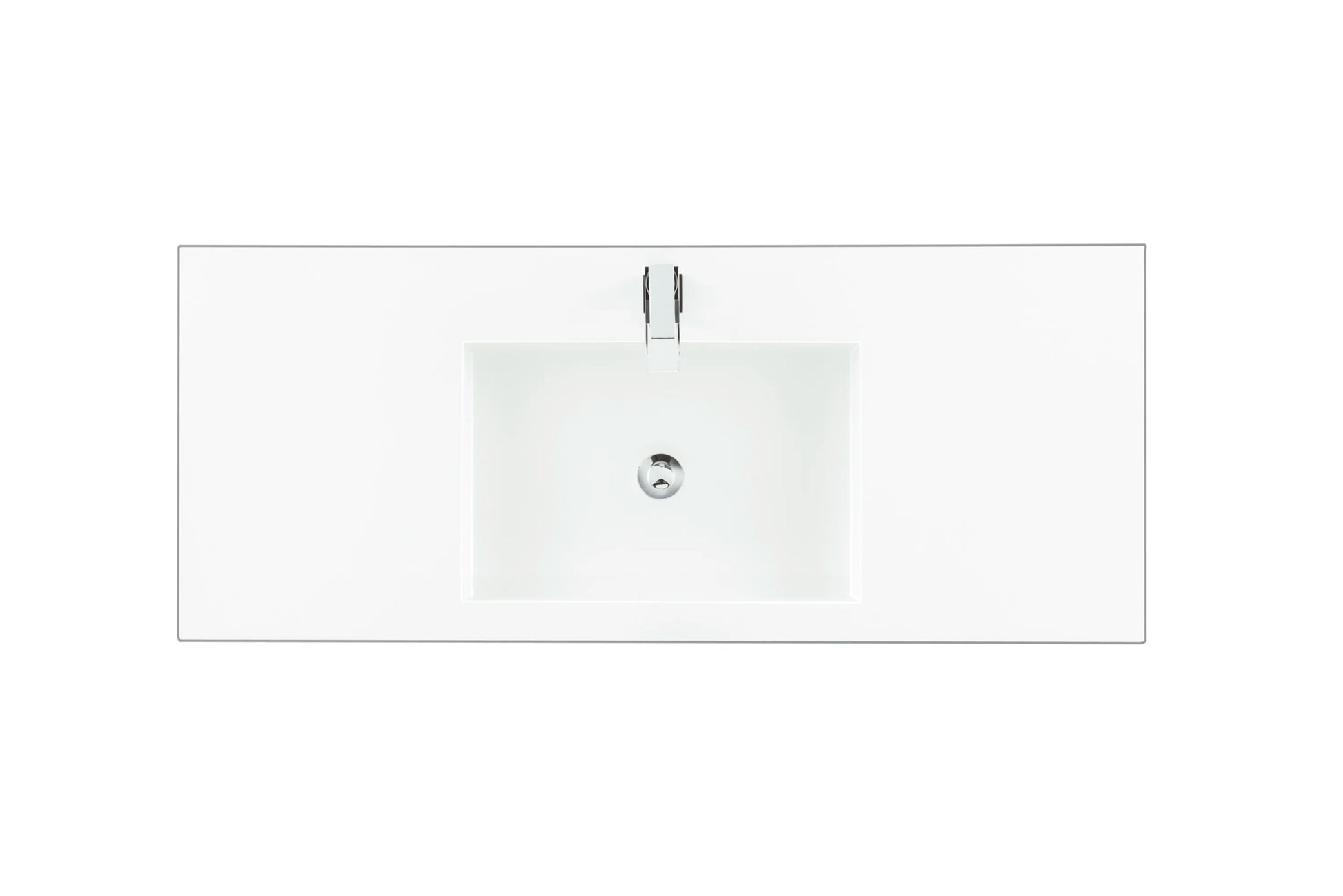 Renovate for Less Atlanta 48" Single Top, Composite Stone, Glossy White Finish