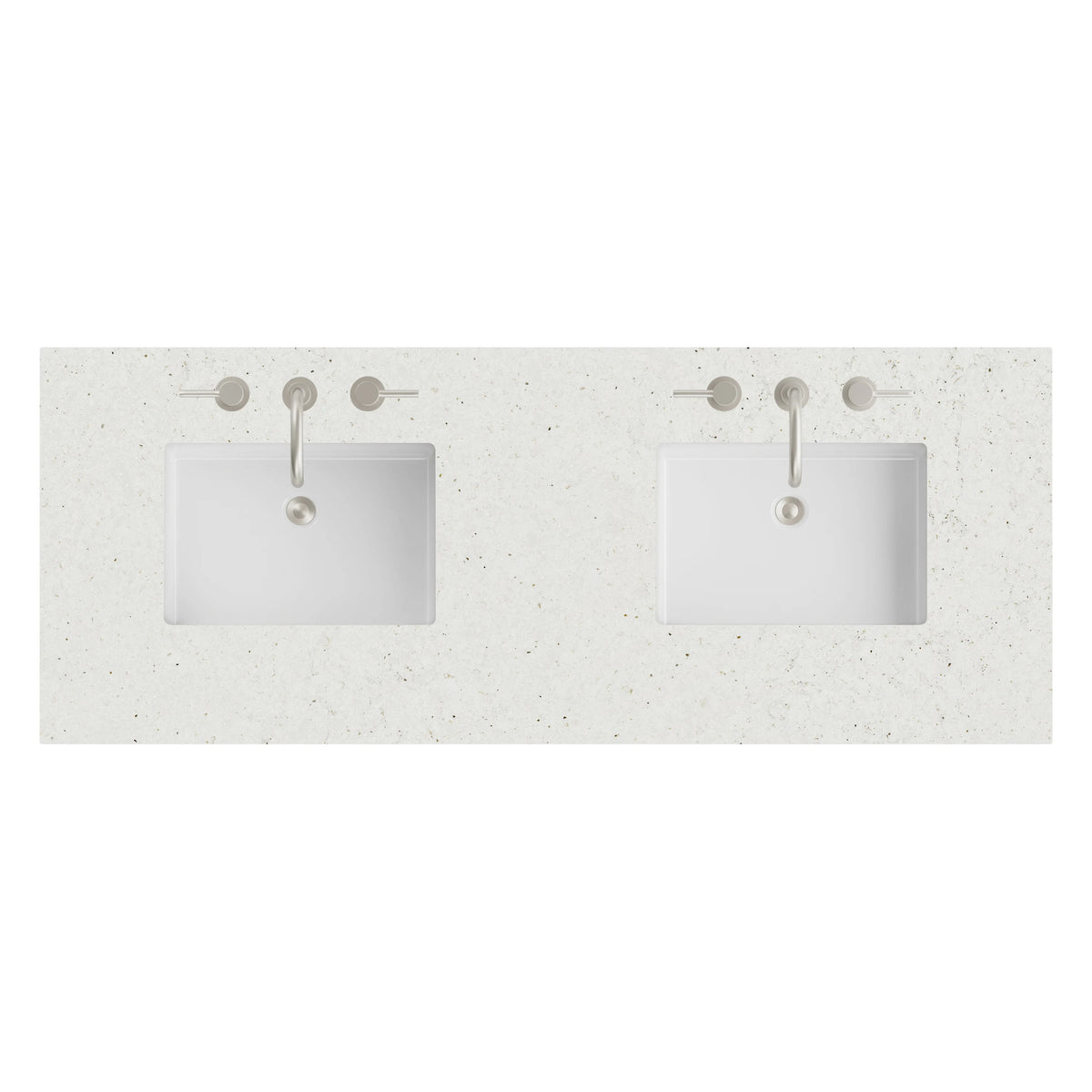60" Double Top, 3 CM Lime Delight Silestone w/ Sink