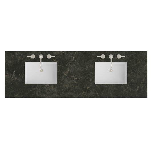 72" Double Top, 3CM Phantome Eclos w/ Sink