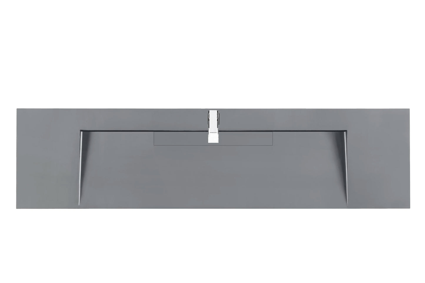 Renovate for Less Atlanta 72" Single Top, Composite Stone, Dusk Grey Glossy Finish