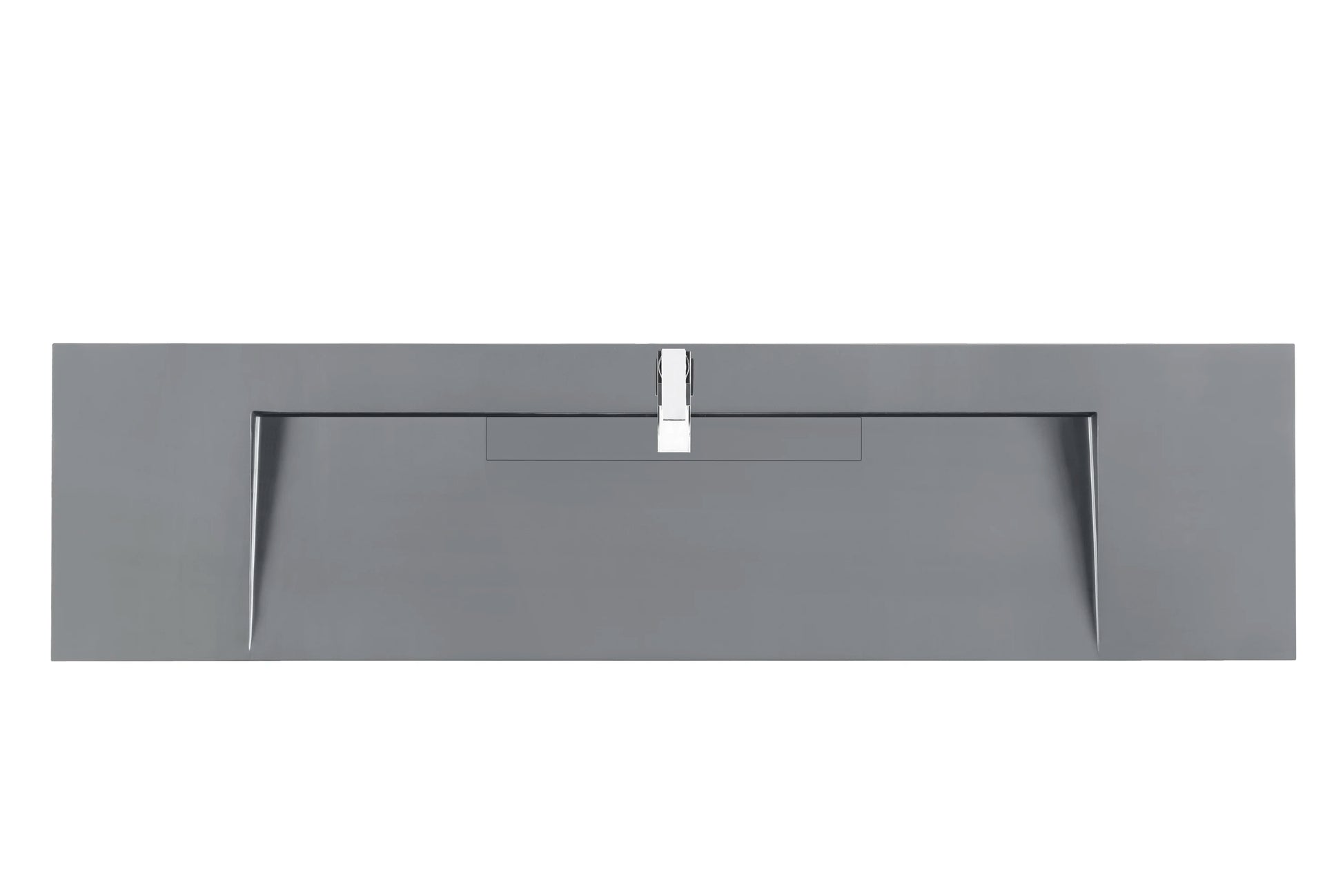 Renovate for Less Atlanta 72" Single Top, Composite Stone, Dusk Grey Glossy Finish