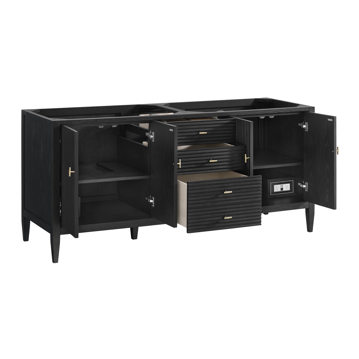 Renovate for Less Atlanta Myrrin 72" Vanity, Carbon Oak