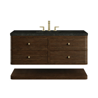 Renovate for Less Atlanta Allamari 48" Single Vanity, Sable w/ 3 CM Phantome Eclos Top