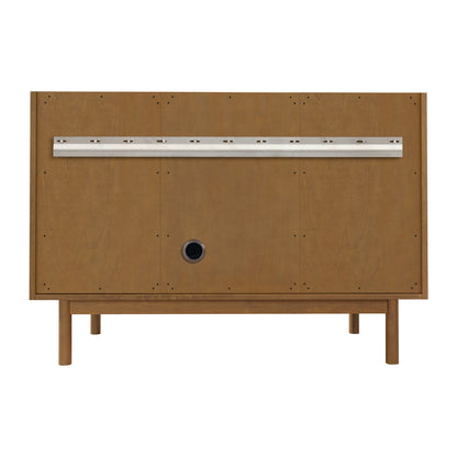 Renovate for Less Atlanta Laurent 48" Single Vanity, Honey Oak w/ 3 CM Parisien Bleu Silestone Top