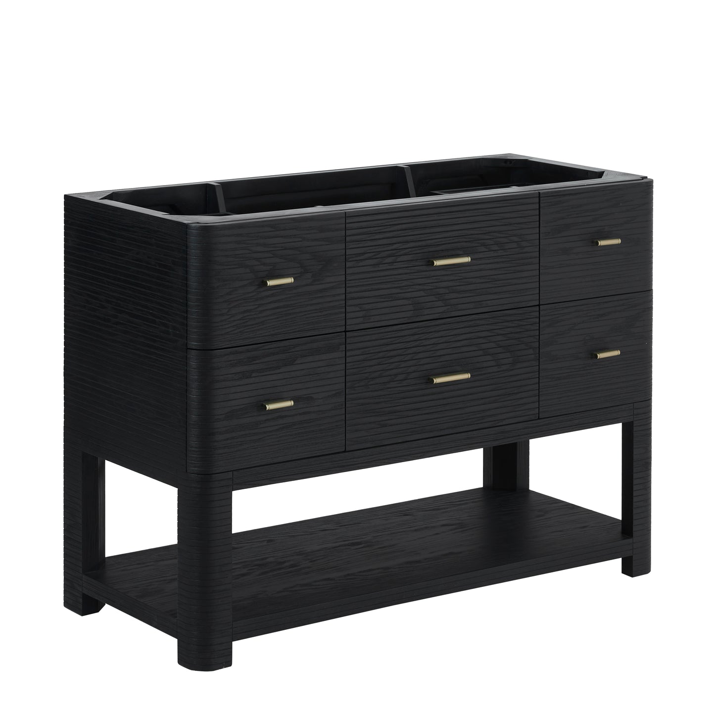 Renovate for Less Atlanta Lucian 48" Single Vanity, Carbon Oak