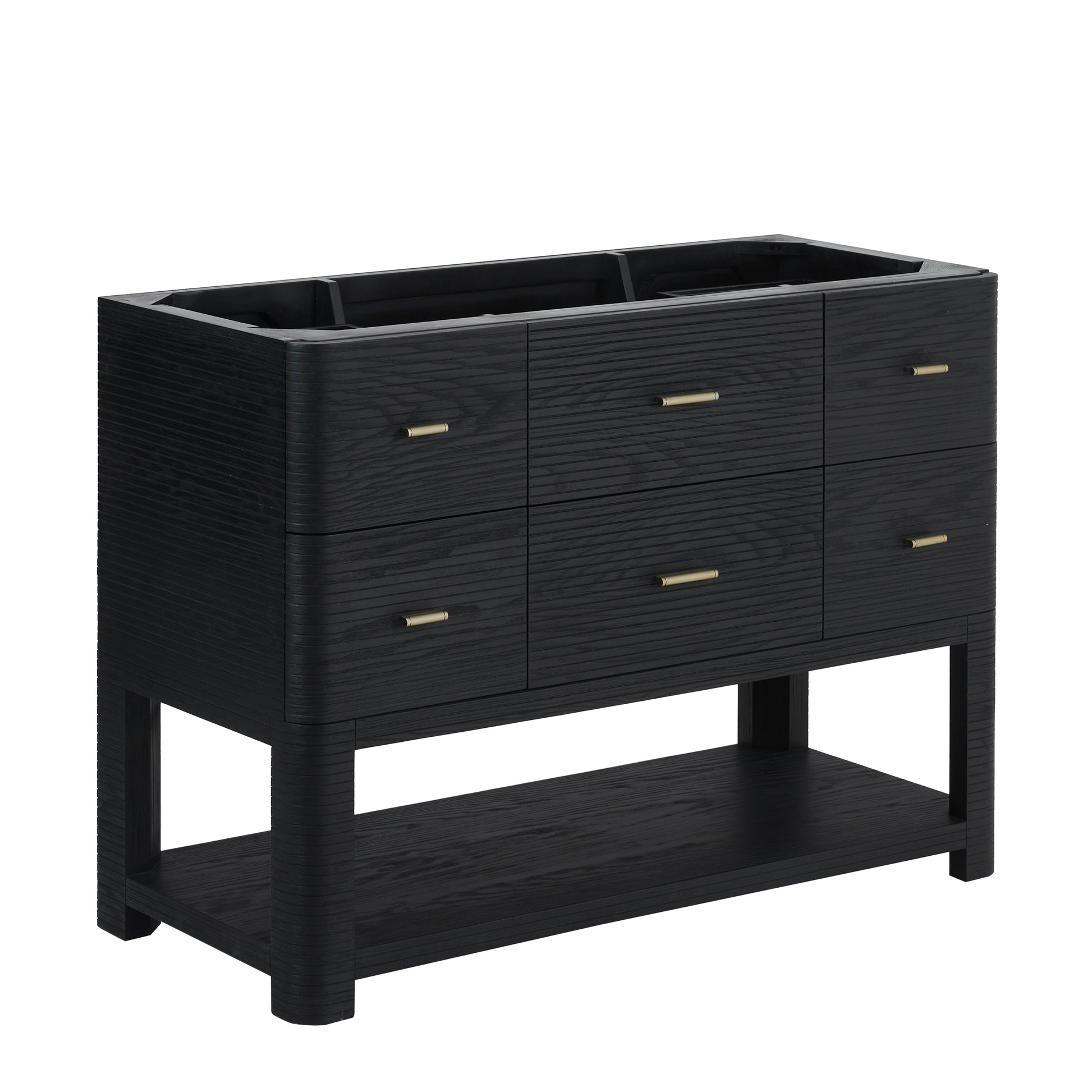 Renovate for Less Atlanta Lucian 48" Single Vanity, Carbon Oak