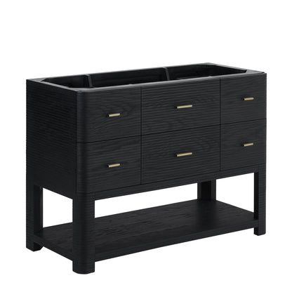 Renovate for Less Atlanta Lucian 48" Single Vanity, Carbon Oak