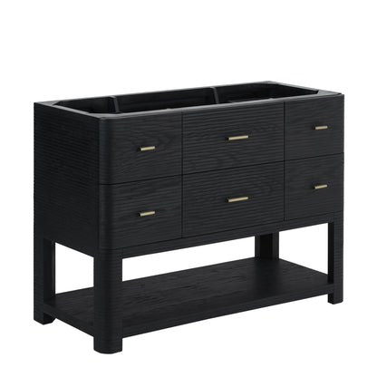 Lucian 48" Single Vanity, Carbon Oak