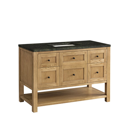 Renovate for Less Atlanta Breckenridge 48" Single Vanity, Light Natural Oak, w/ 3 CM Phantome Eclos Top