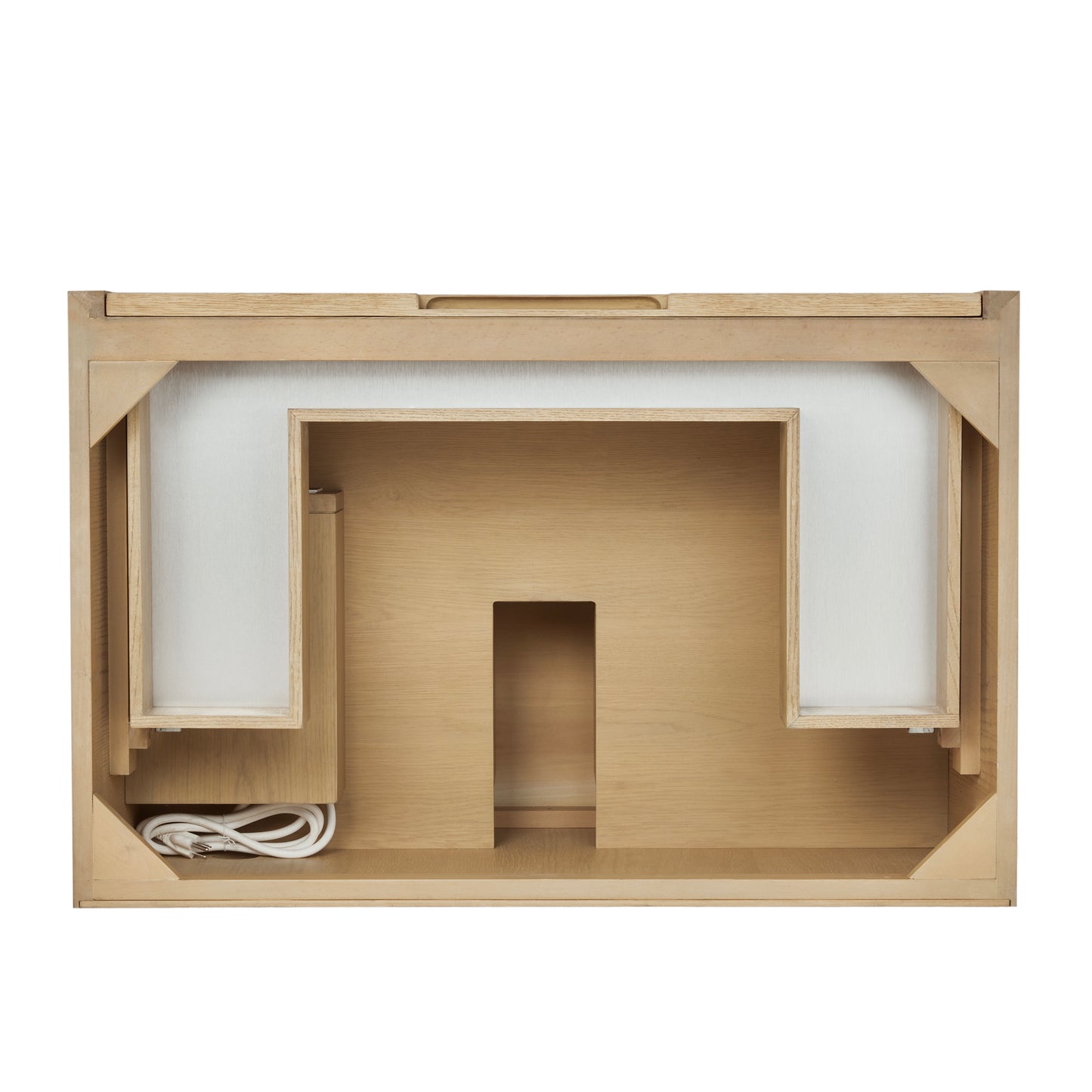 Renovate for Less Atlanta Solene 36" Single Vanity, Seaside Oak, w/ 3 CM Lime Delight Quartz Top