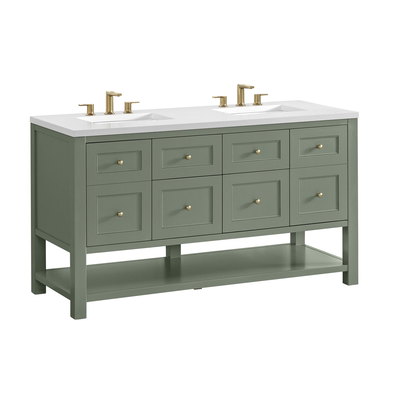 Renovate for Less Atlanta Breckenridge 60" Double Vanity, Smokey Celadon