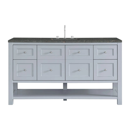 Breckenridge 60" Single Vanity, Serenity Blue w/ 3 CM Parisien Bleu Top w/ FreePower Wireless Charger
